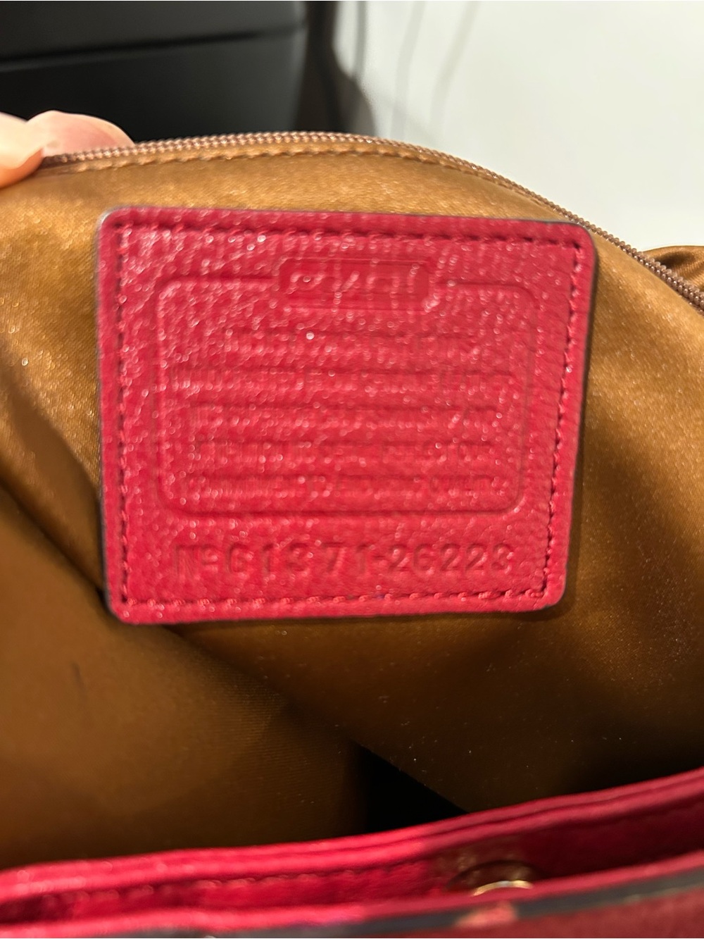 Coach Maddison Red Leather bag GUC - Picture 3 of 16